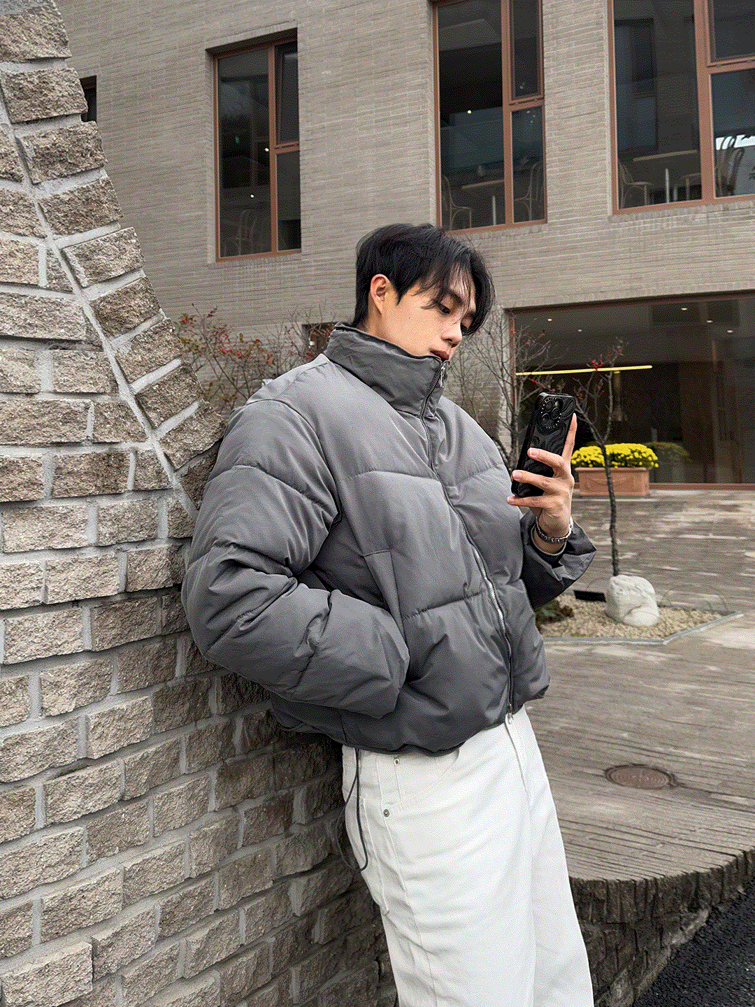 [50% 특가] 베이직 크롭 패딩