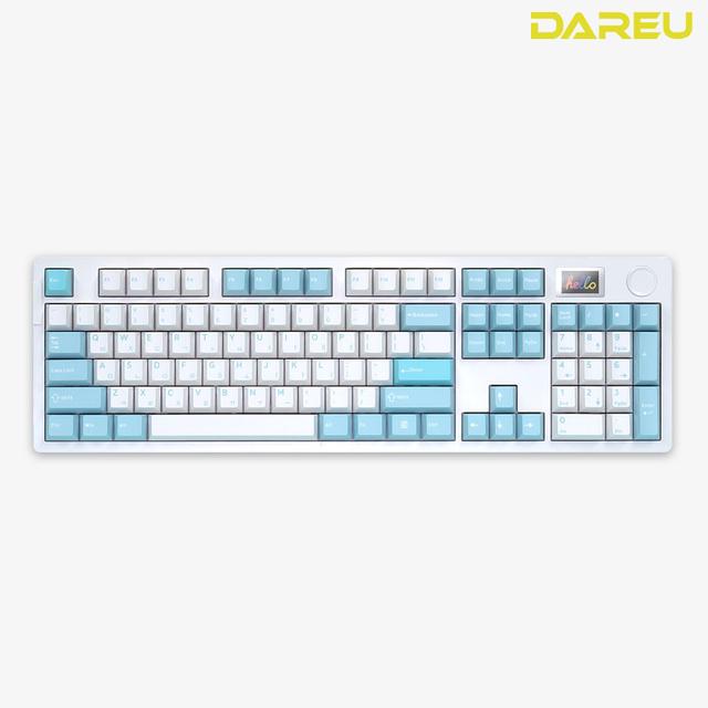 다얼유 A104PRO 유무선 기계식 키보드 풀배열 LCD 한영각인 스카이V3축