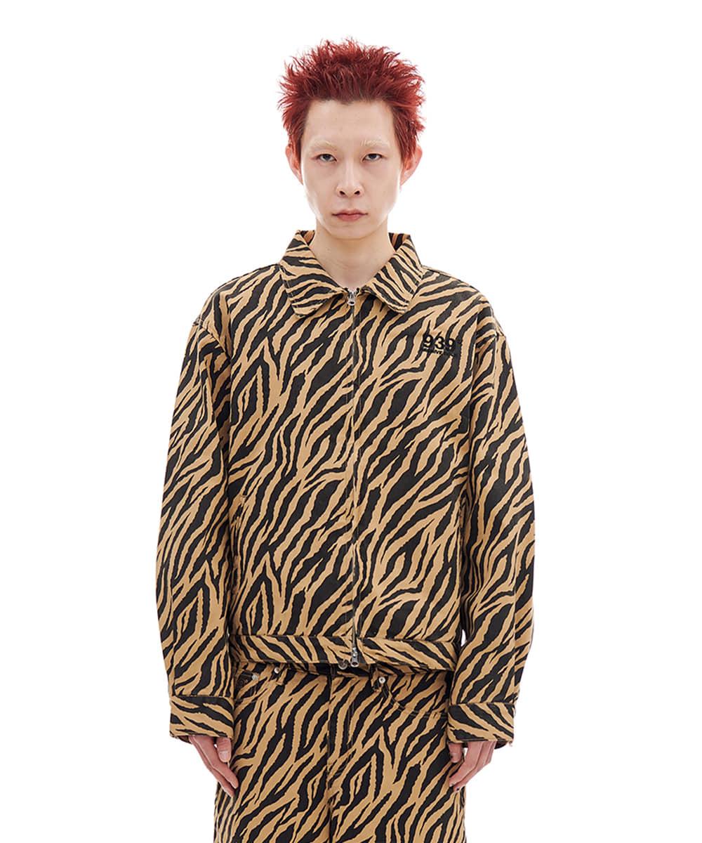ZEBRA TWILL JACKET (BROWN)