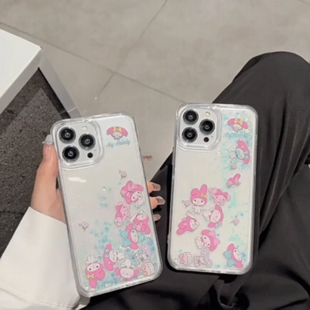 헬로프렌즈캐릭터즈 투명 글리터케이스