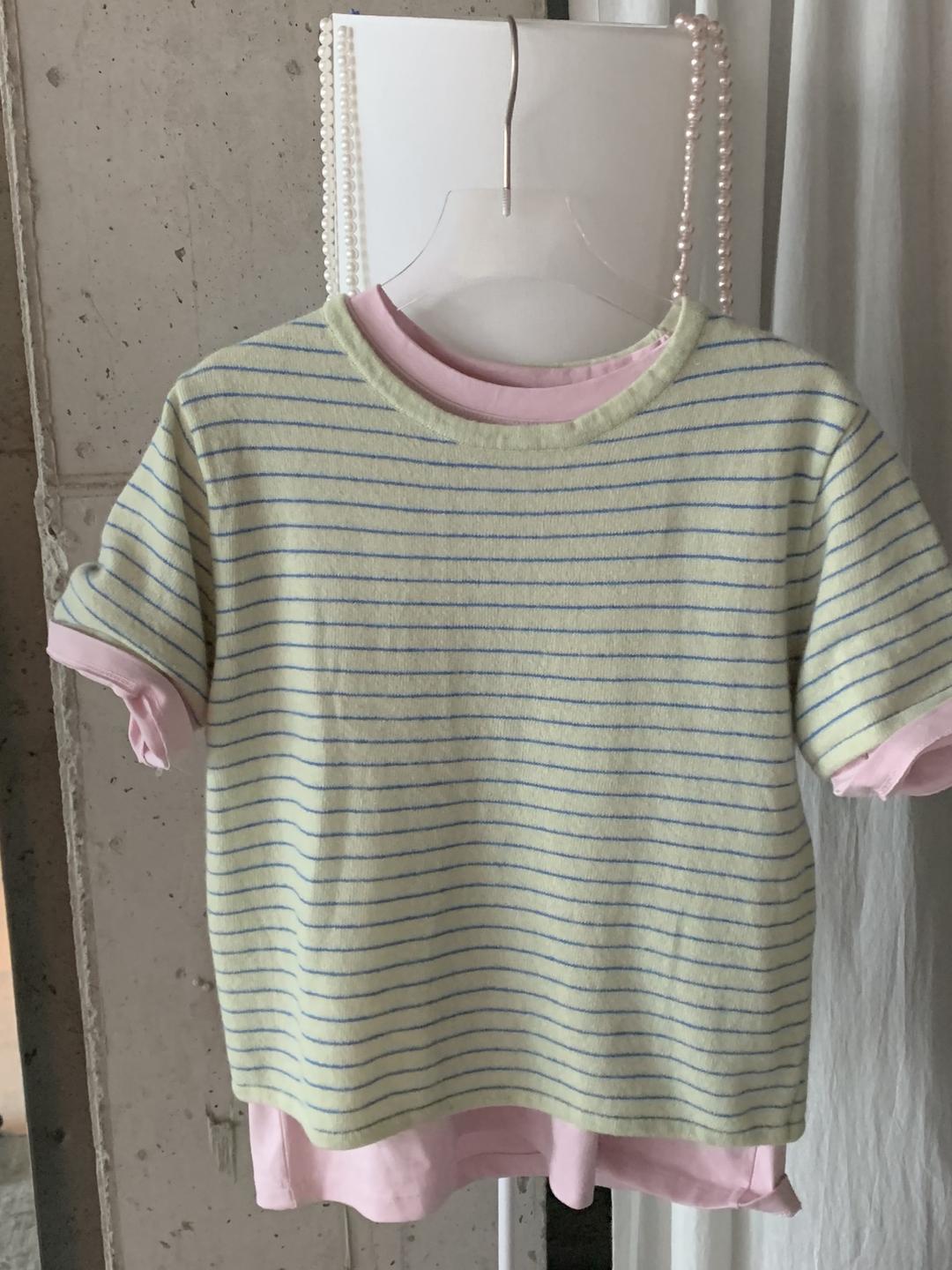 striped half knit (3col)