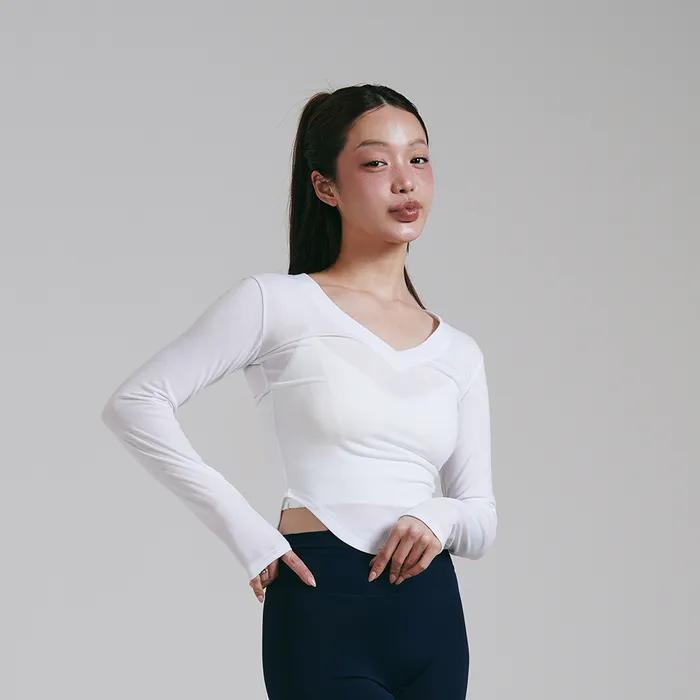 컴피 슬림 브이넥 롱슬리브 (4color)