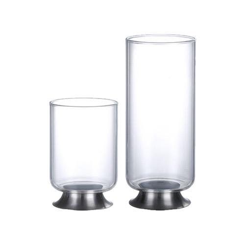 스텐 굽 내열 유리컵 4종