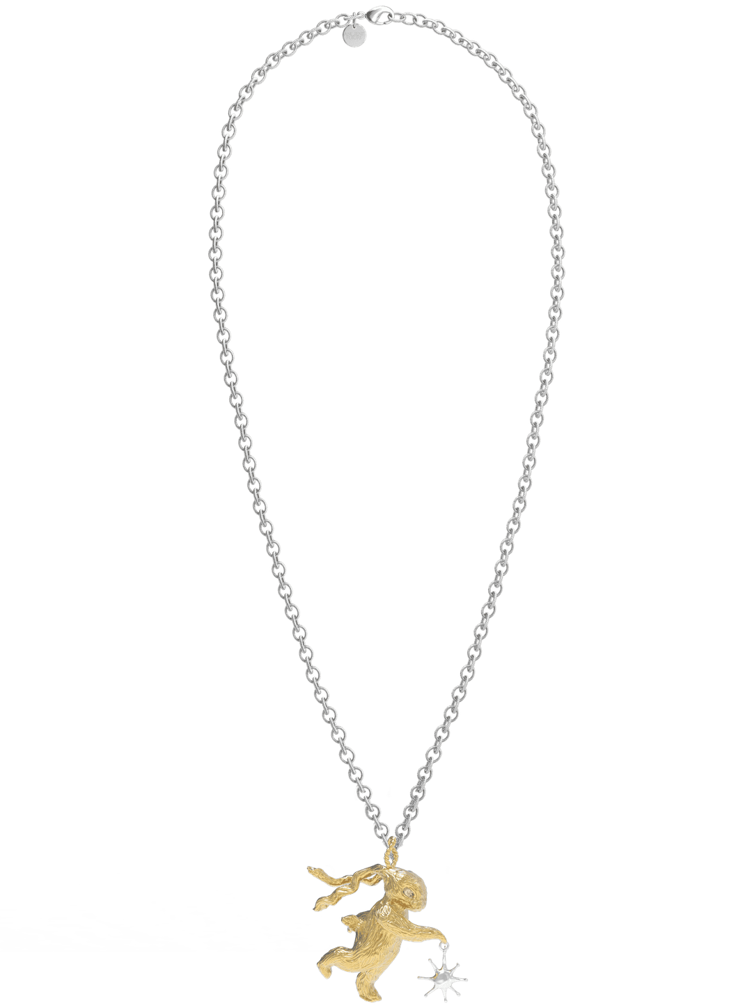 Gold Lucky Rabbit Solo Dance Necklace