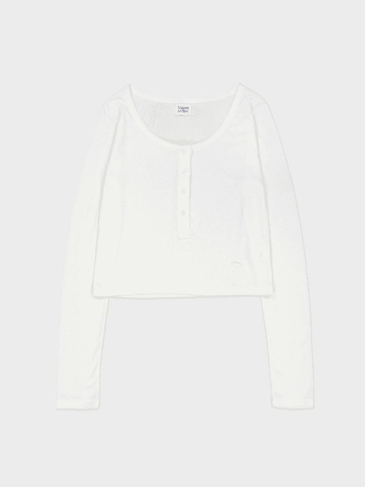 Picot Henly Top (Ivory)
