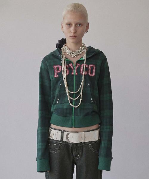 Cottage Zip-Up Hoodie Check