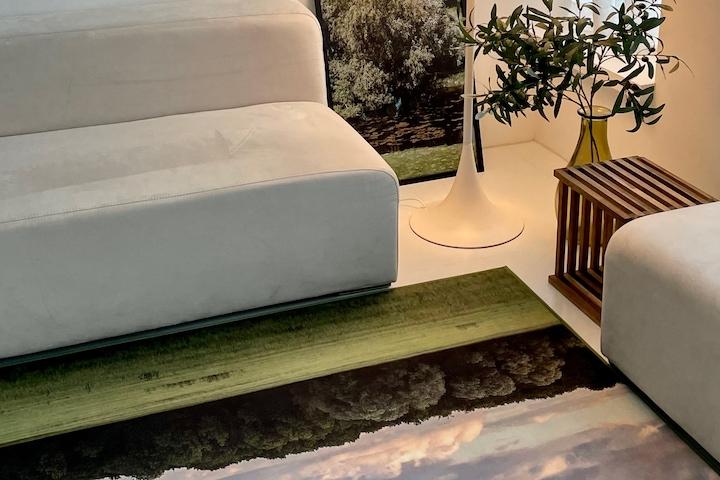 방수 Forest 숲 그린 포레스트 극세사 러그