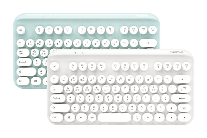 PBK-1000Retro 블루투스 키보드 무선 멀티페어링 레트로 미니 저소음 태블릿 노트북
