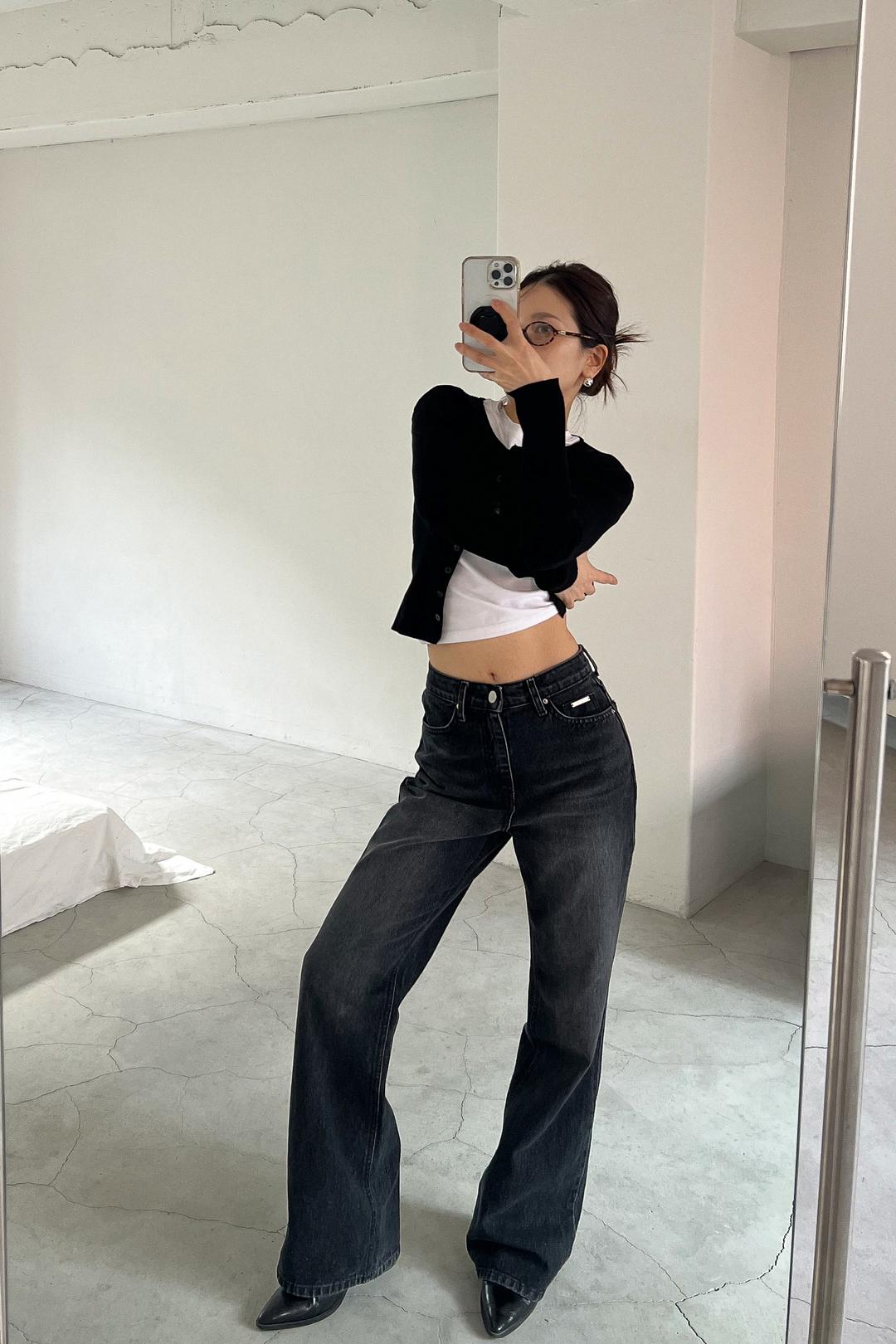 3rd/ LEGACY FLARE JEANS [BLACK]