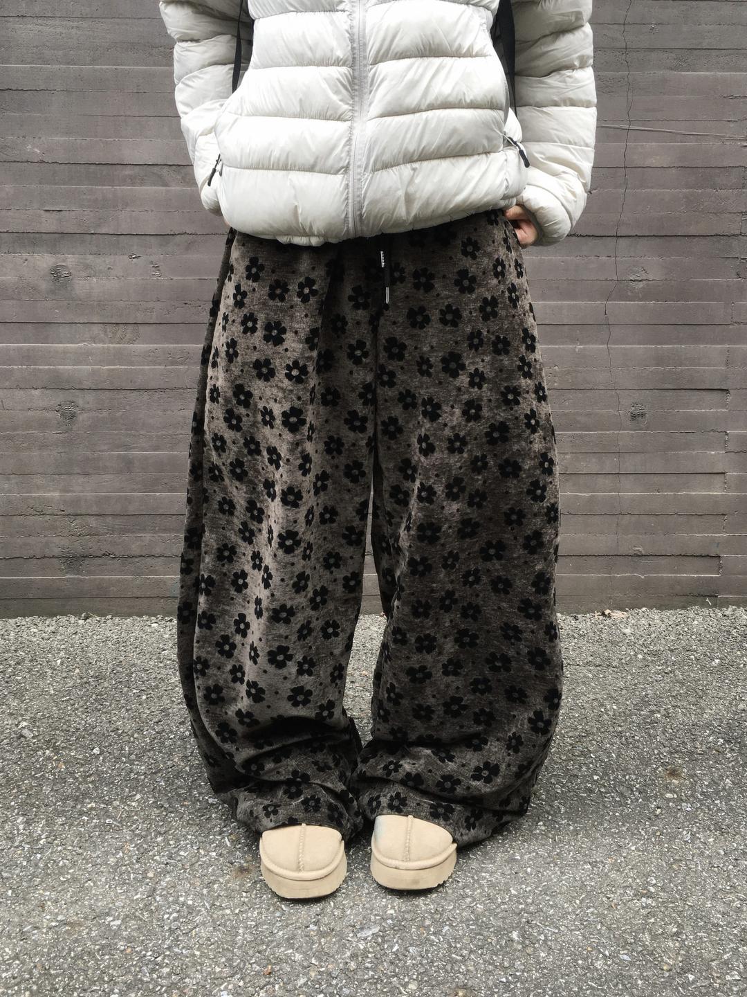 블룸 벨벳 와이드 팬츠 (2c)