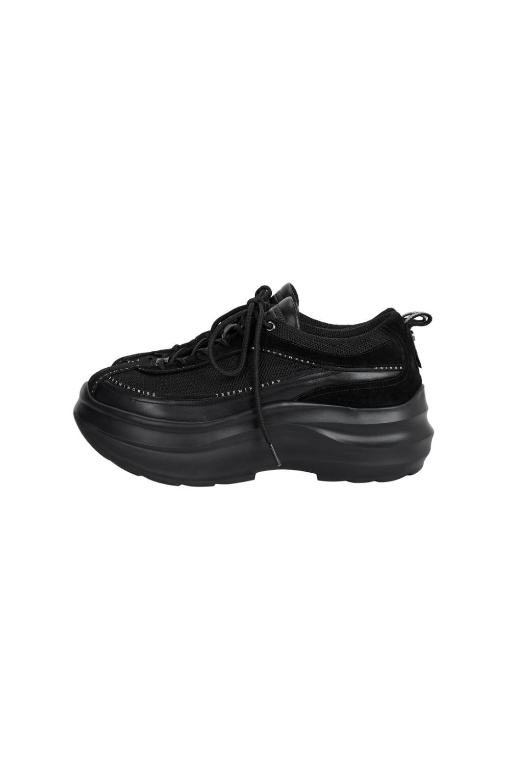 Flatform Mesh Sneakers [ Black ]