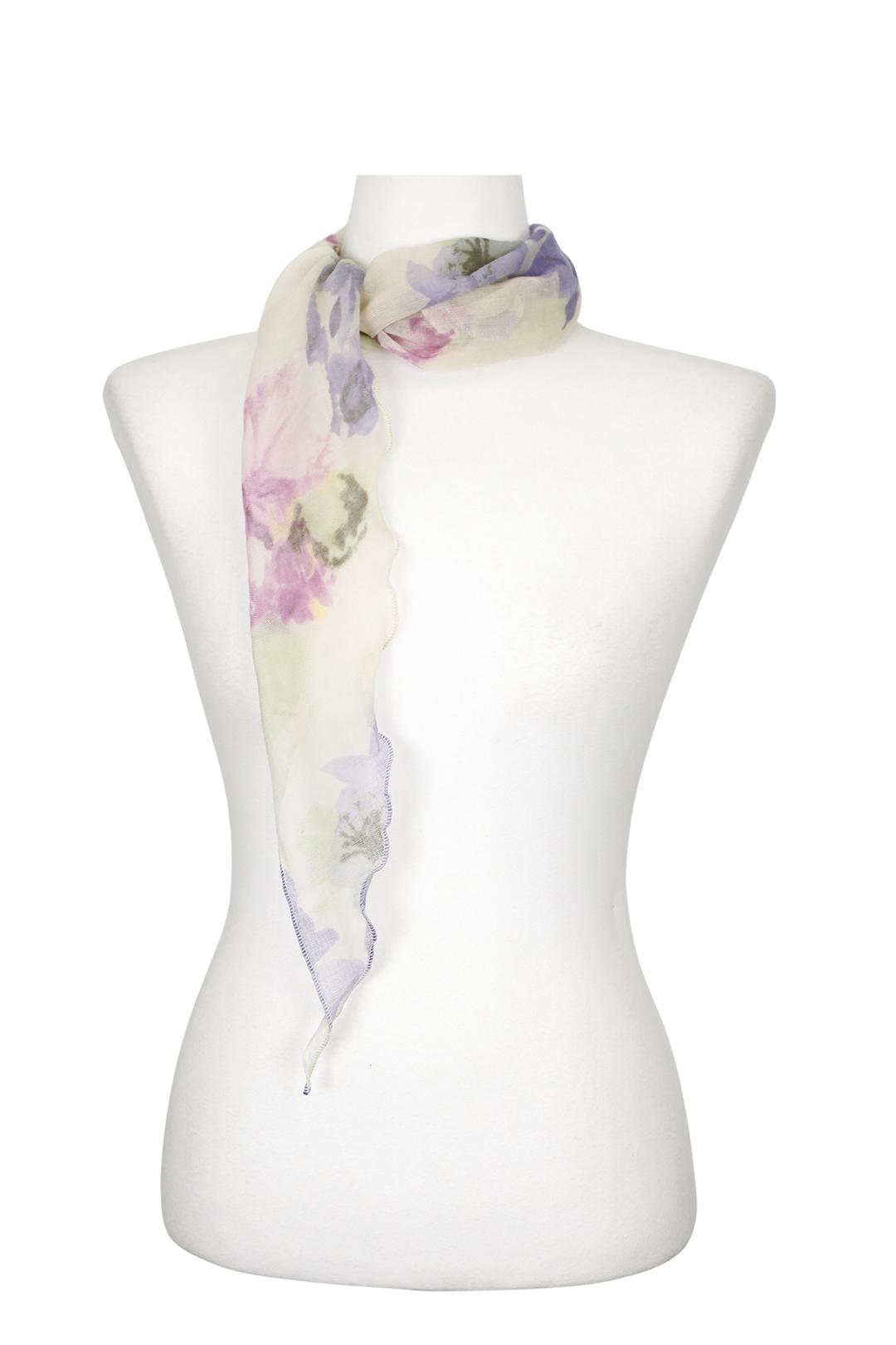 柳綠花紅 Blossom scarf (Yellow/Gray)