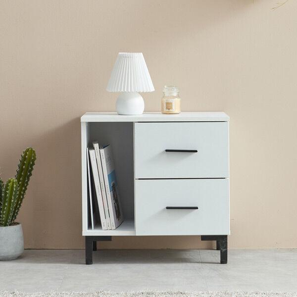 달리 2단 서랍 틈새오픈 협탁 3Color_TB21F176C