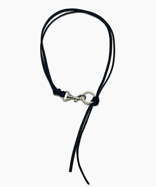 Leather buckle necklace