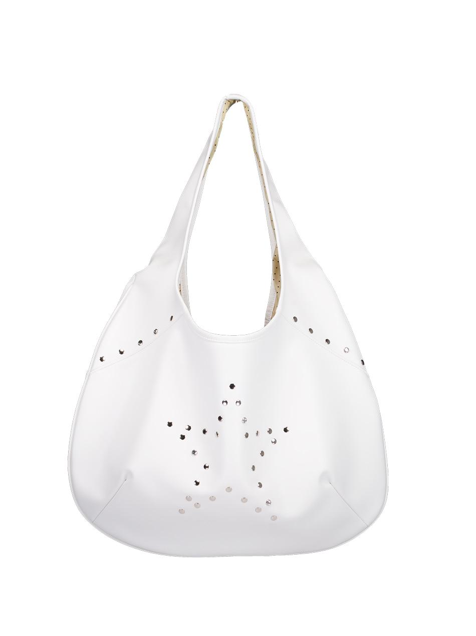 STAR HOBO BAG / WHITE