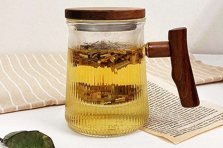 우드핸들 티포트 티팟 티메이커 내열유리티팟 유리티포트 티머그 차우리는컵