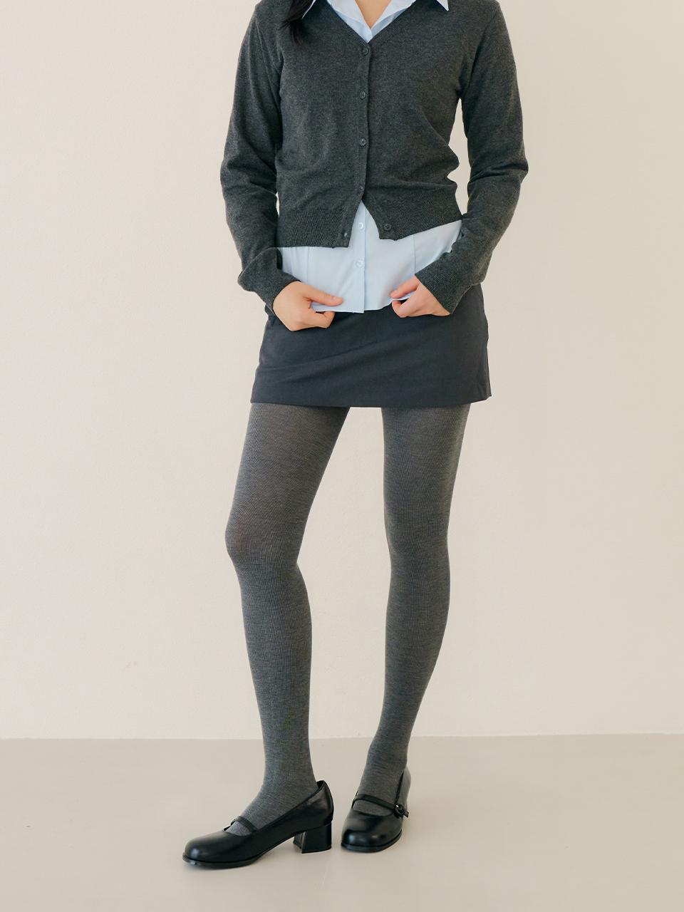 마른파이브 직잭단독🎁 넉넉 포그 니트 스타킹