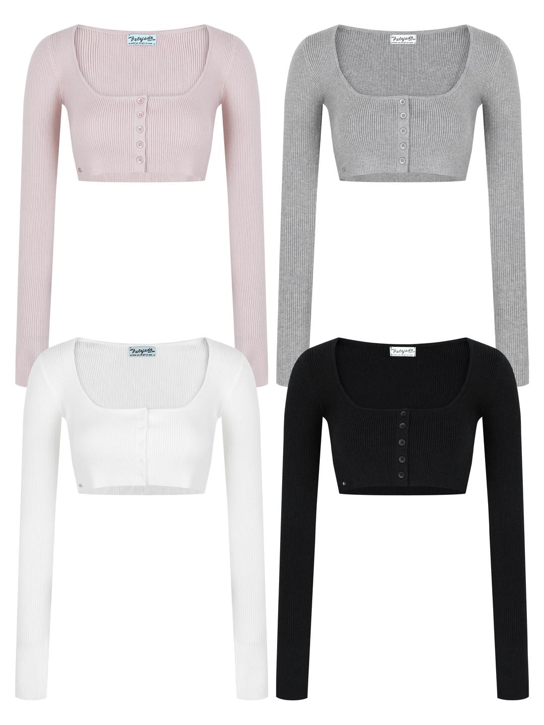 Button Bolero Knit Cardi