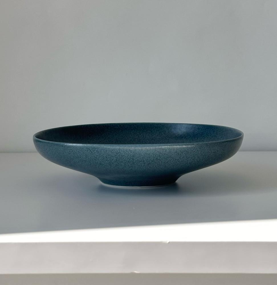 Navy Plate/사각 네이비 샐러드 디저트 플레이팅 도자기 접시