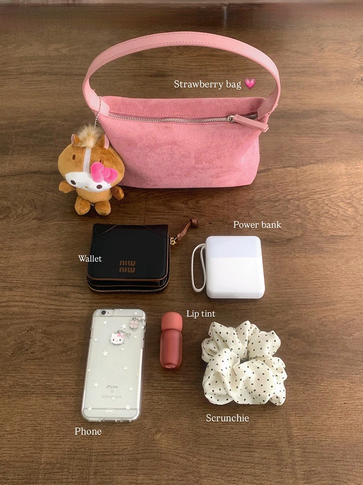 [🍓블랙추가/갓성비👜] 딸기 토트 백 (웬디 강츄..👍🏻 퀄리티 최고)