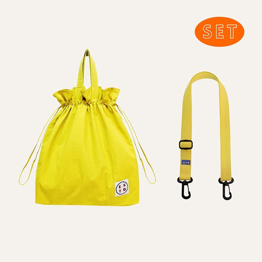 [ESTD] 포켓백 L + 스트랩 옐로우 / 크로스백세트