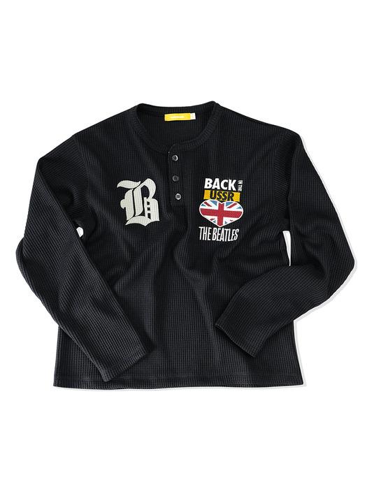 [비틀즈] 와플턴 헨리넥 티셔츠(블랙)