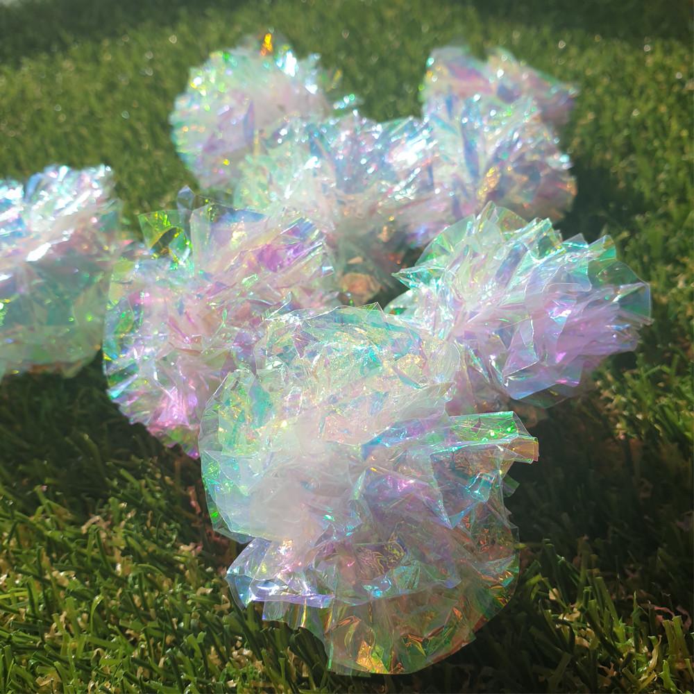 반짝이는 고양이 바스락볼 장난감