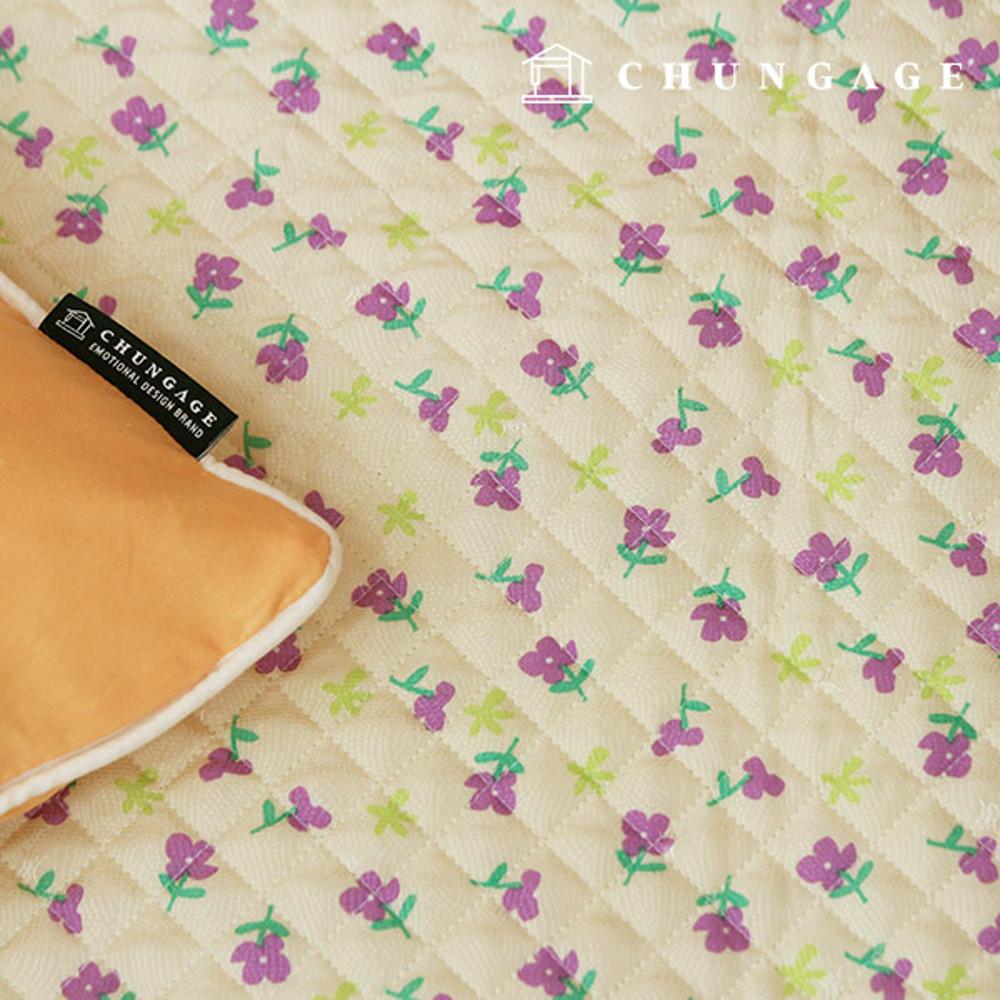 누빔 천 인견 원단 냉장고 천 무형광 천연소재 젤리플라워