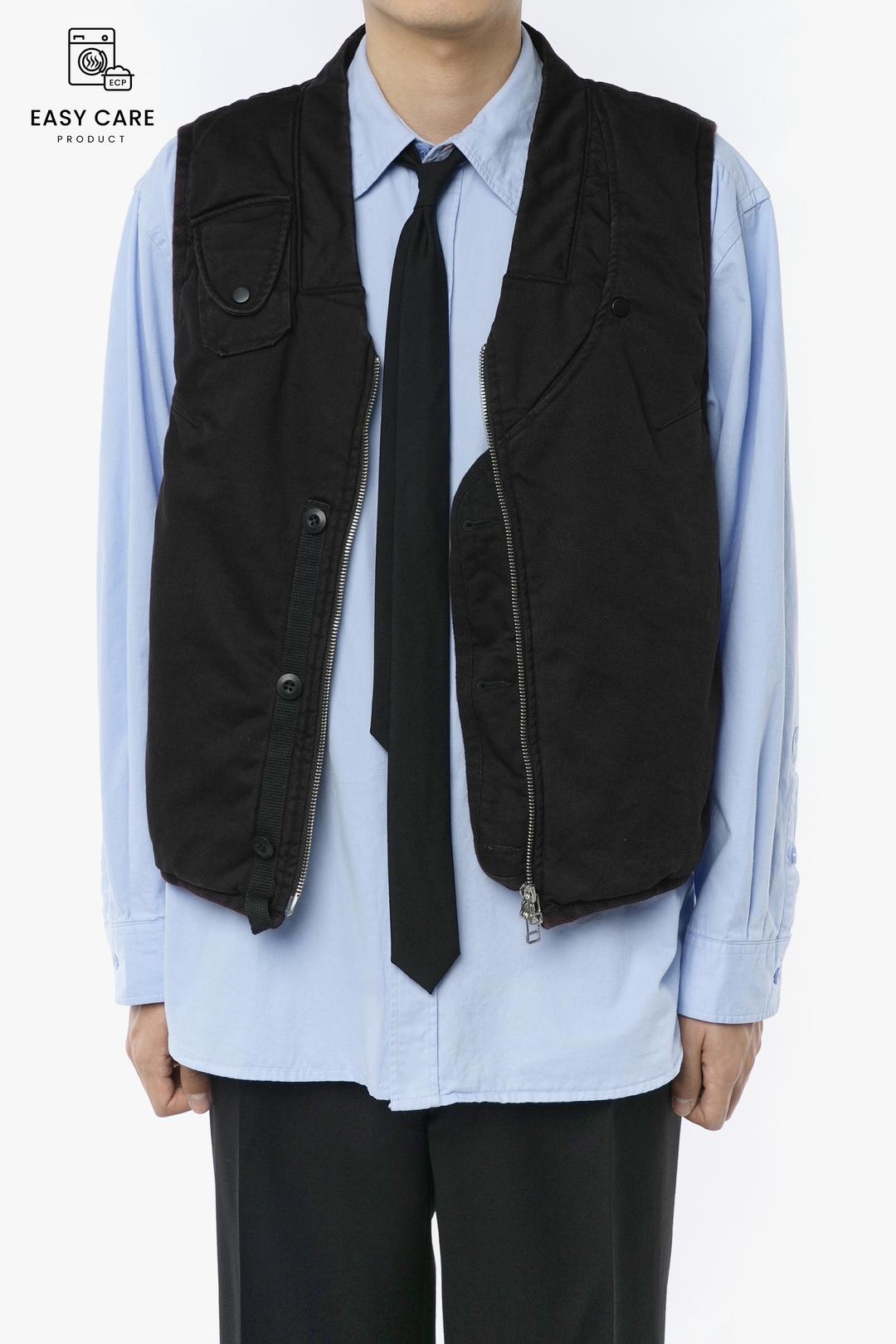 PRIMA LOFT LIGHT AIRCRAFT PILOT VEST  V.2 DUSTY BLACK (L.A.C PILOT VEST)