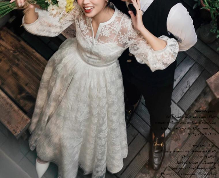 SWD365한복 드레스 레이스 2부드레스 리셉션드레스 셀프 웨딩드레스