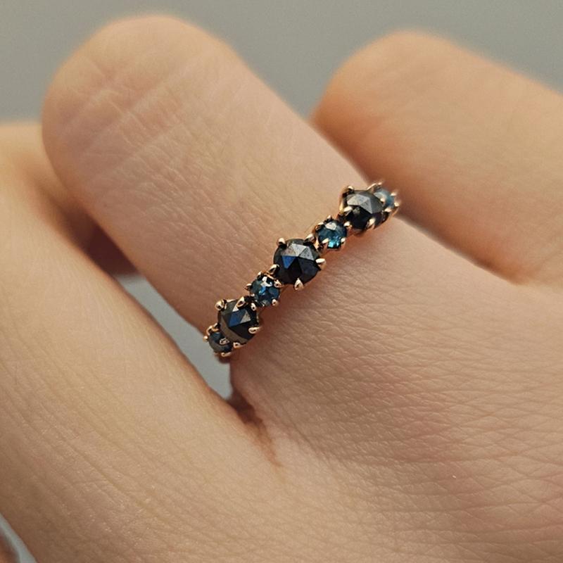 10K14K반지 티엔 러프 다이아몬드 반지