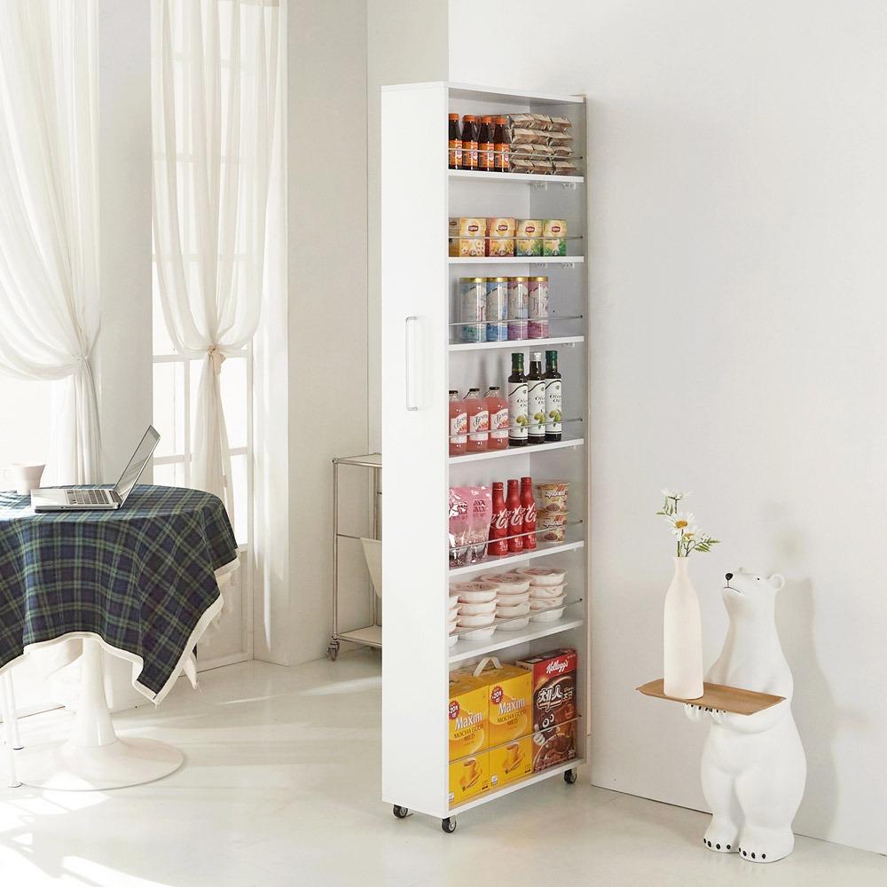 테리 슬라이딩 틈새수납장 주방 틈새장 팬트리장 200