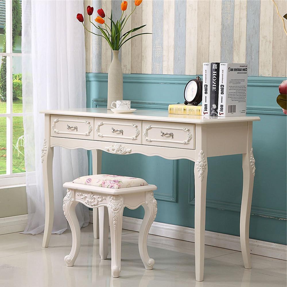 엔틱가구 화이트 서랍형 화장대 프로방스 인테리어