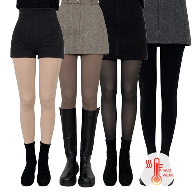 [❤️주문폭주❤️세가지두께/4컬러] 기모스타킹 착시 융털 비치는 페이크 겨울 팬티 유발 스타킹