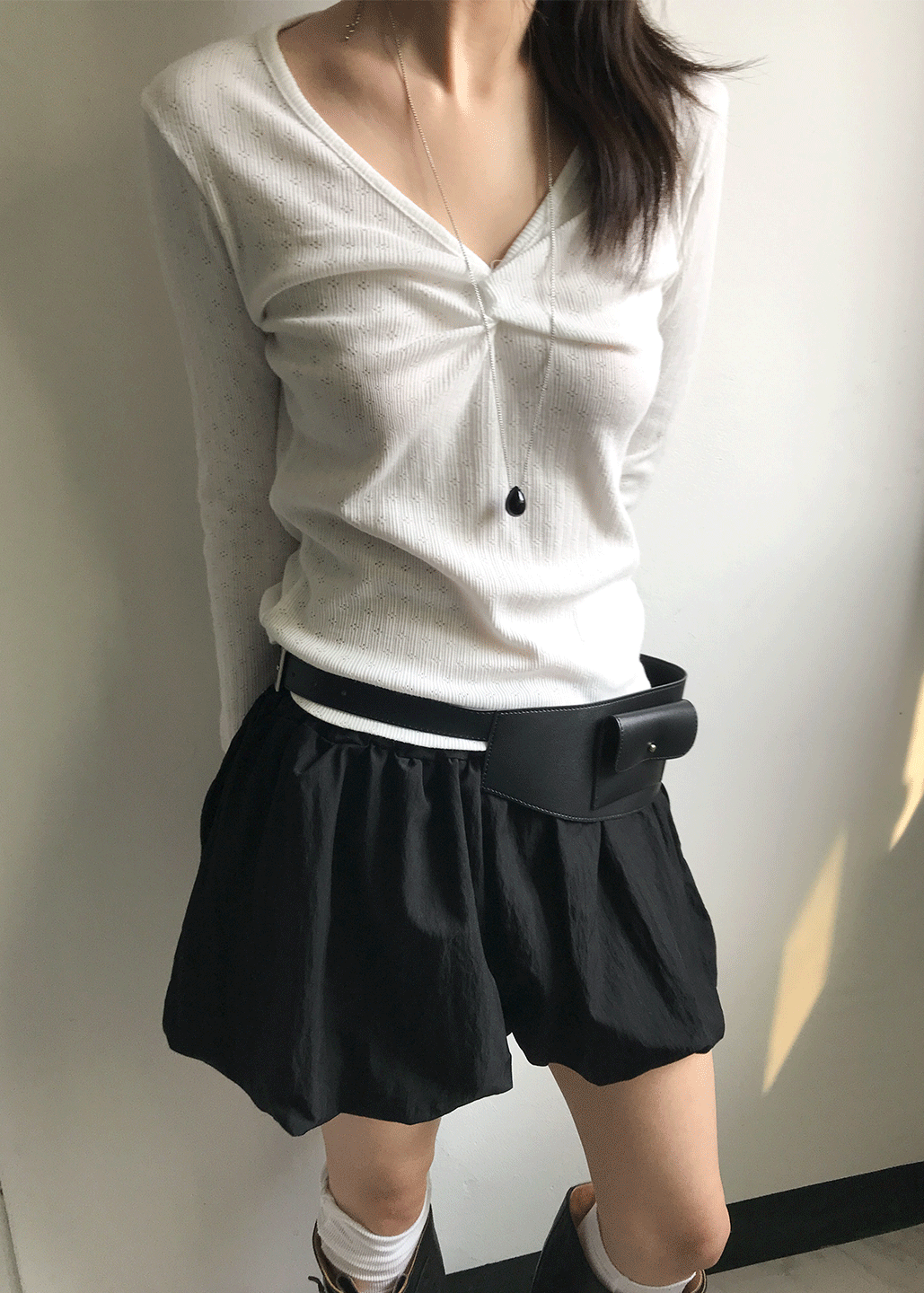 서울베이스드 [누적판매 2000장]SKASHI LONG SLEEVE*아이보리,차콜 당일배송*