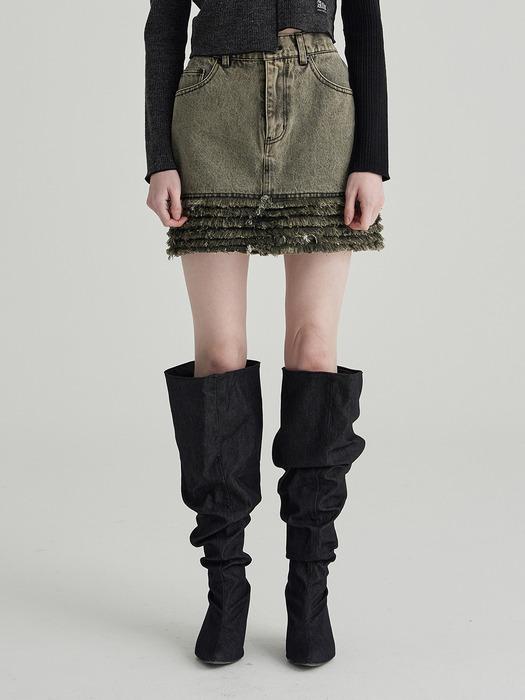 BLACK COLOR CANCAN SKIRT