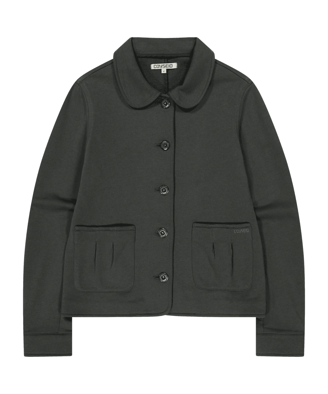 COZY SWEAT JACKET CHARCOAL
