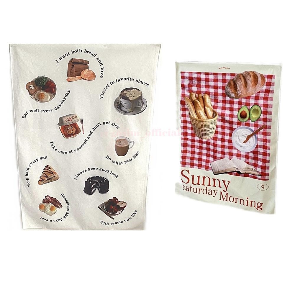 gosim 패브릭포스터 가림막 가림천 베이커리 2종세트