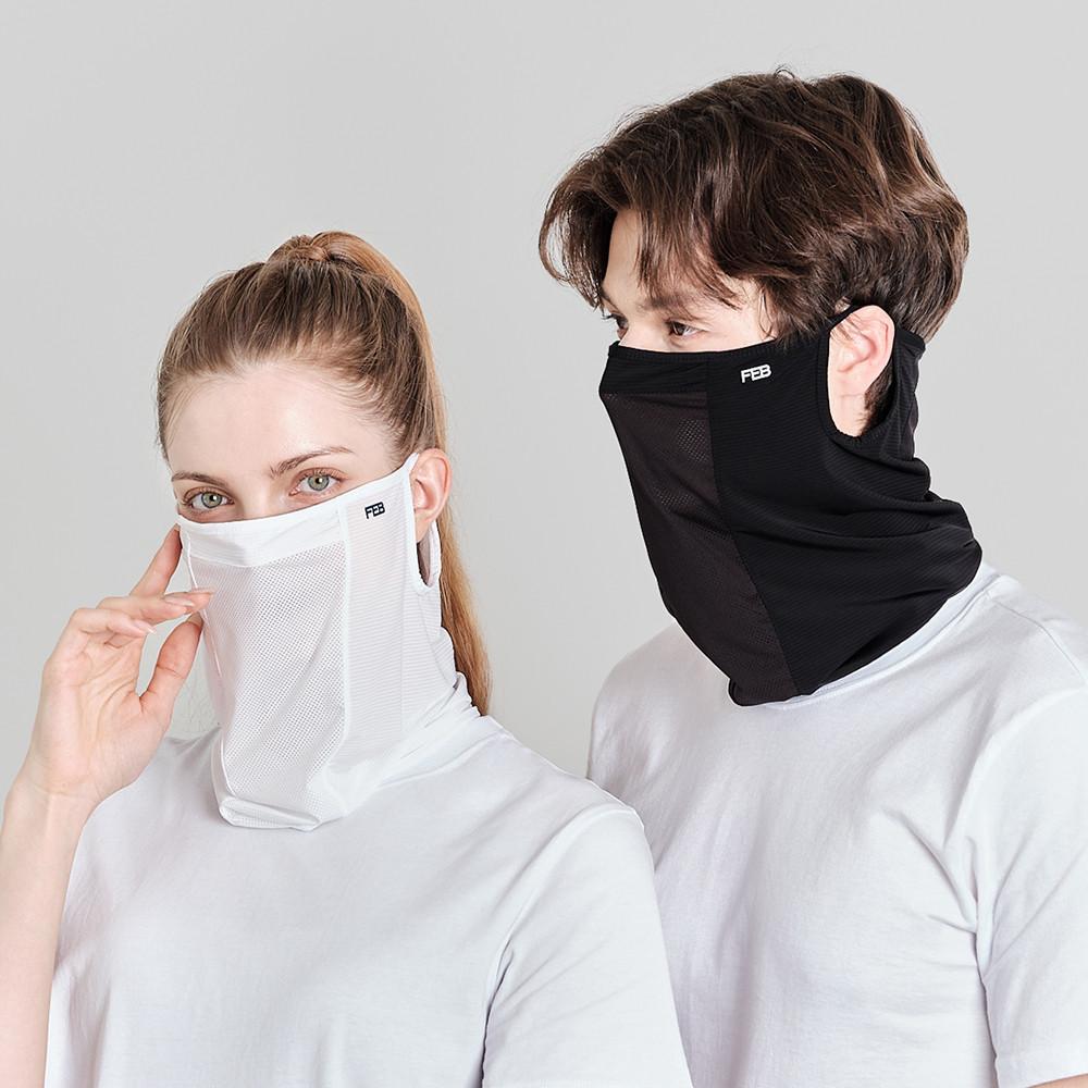 FEB 자외선차단 마스크 쿨 스포츠 마스크 자전거 골프 귀걸이형 얼굴햇빛가리개