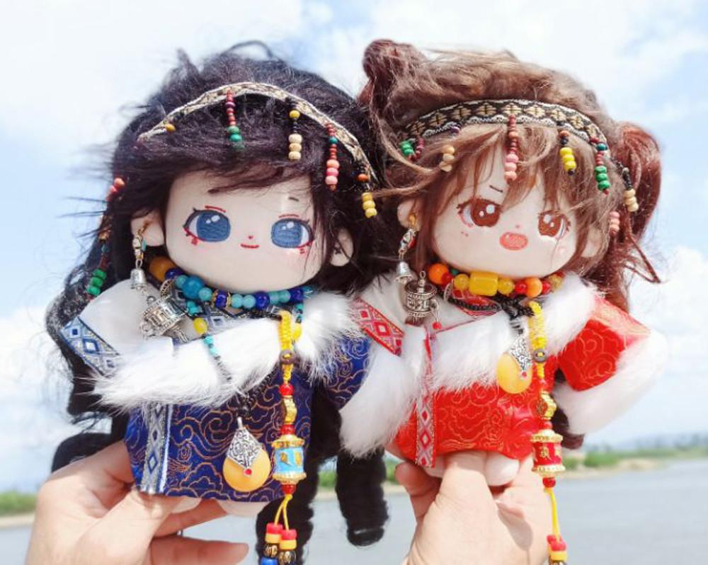 아이돌인형 옷 몸체 15cm 20cm 티벳 장포 버블 점퍼 레드 블루 소품 신발 7월 발송예정