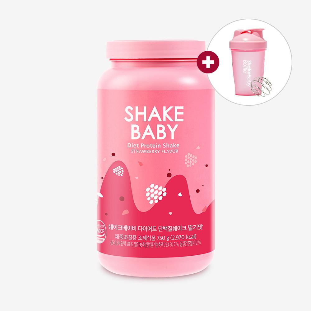쉐이크베이비 다이어트 단백질 쉐이크 맛있는 식사대용 식단 음식 딸기맛 750g [원산지:상세설명에 표시]