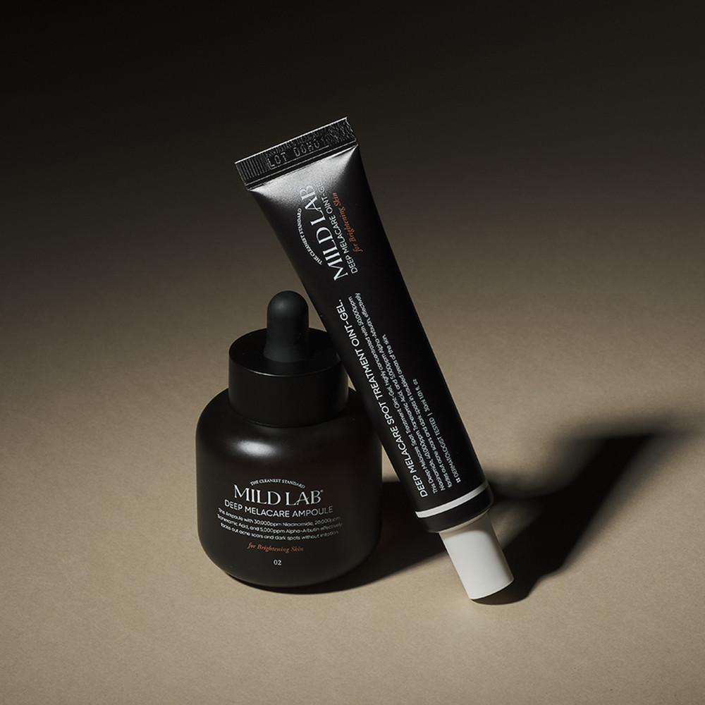 마일드랩 딥 멜라케어 기미 잡티 미백 착색 색소침착 앰플&오인트겔 2종 SET