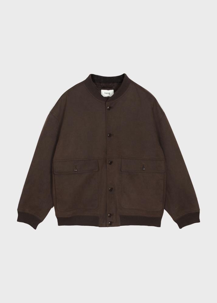 a papa suede jacket (brown)