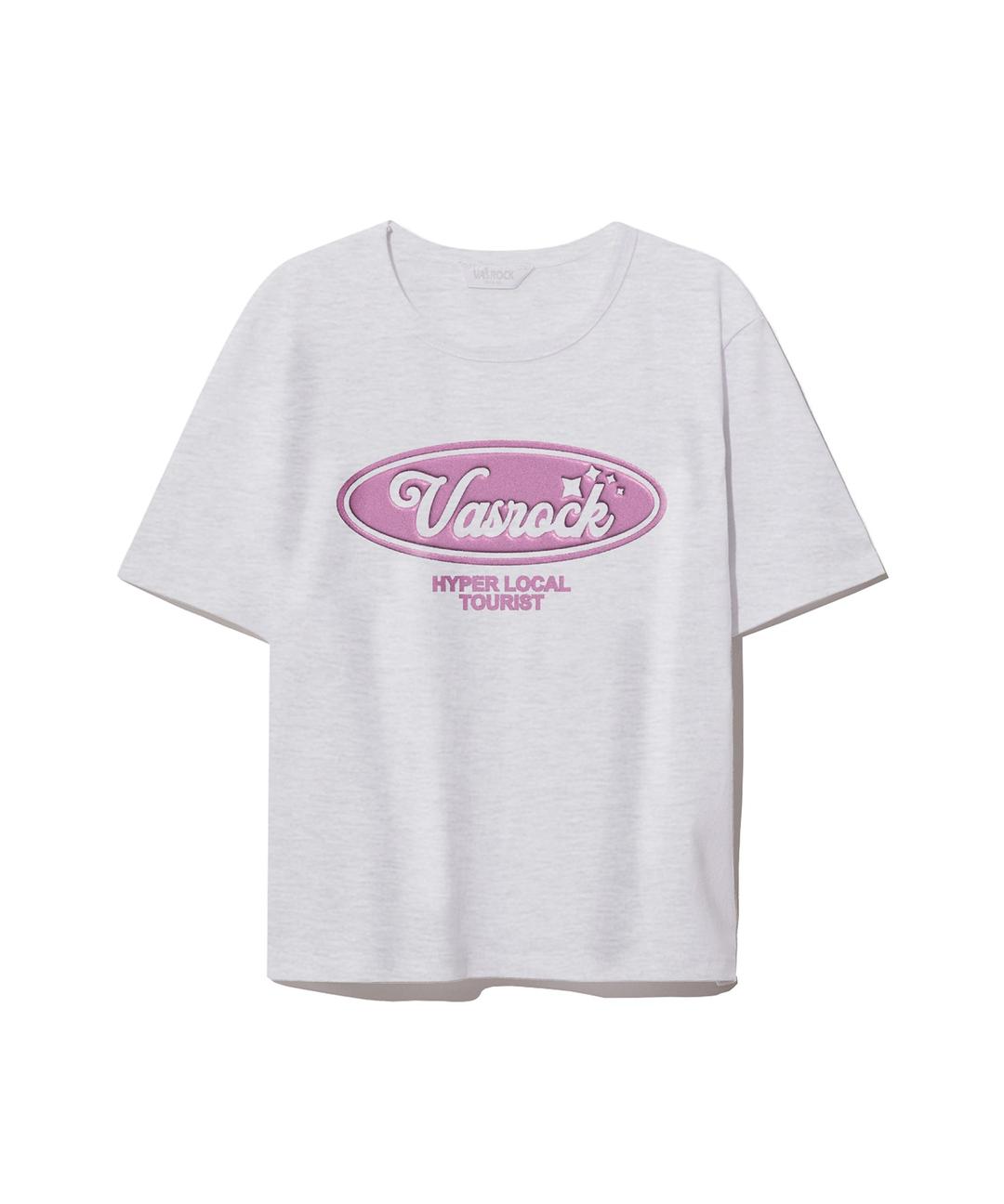 Tourist Crop Short Sleeve T-Shirt Misty