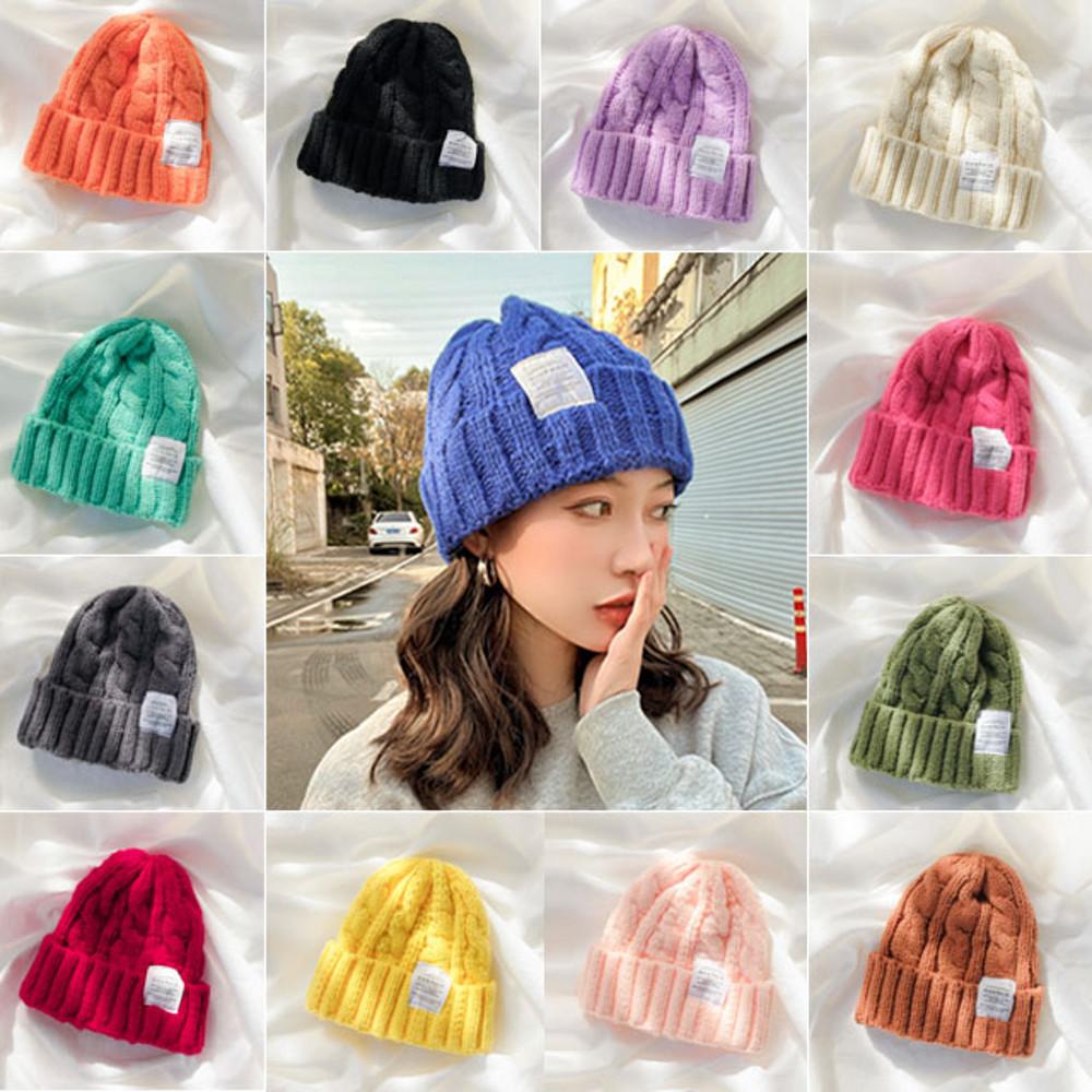 여자 겨울 비니모자 골지 니트 비니