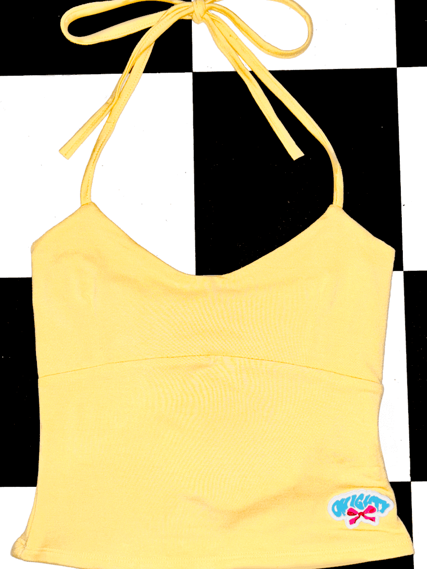RIBBON HALTER IN BUTTER