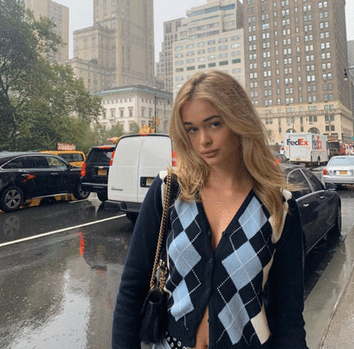 [M 당일배송] 아가일 니트 가디건 (S,M)