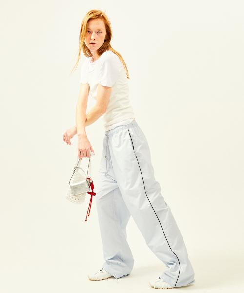 W Finn track pants powder blue