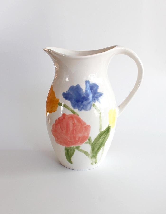 blue hour) Flower Painting Jug
