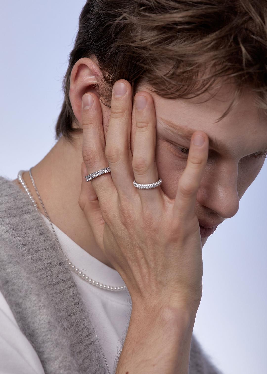 [Weeekly 착용] Volume Half Pave Ring